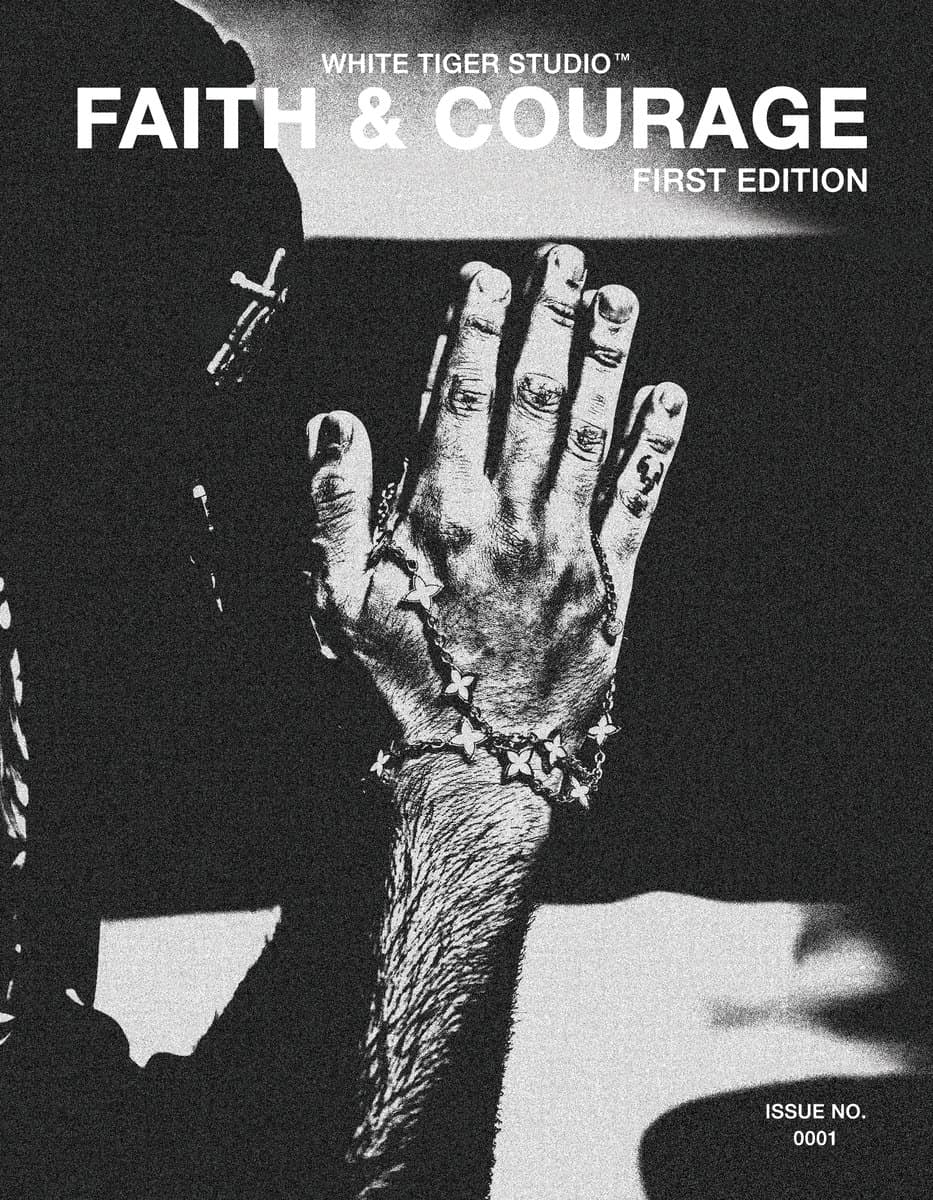 White Tiger Studio, Faith and Courage magazine, first edition cover